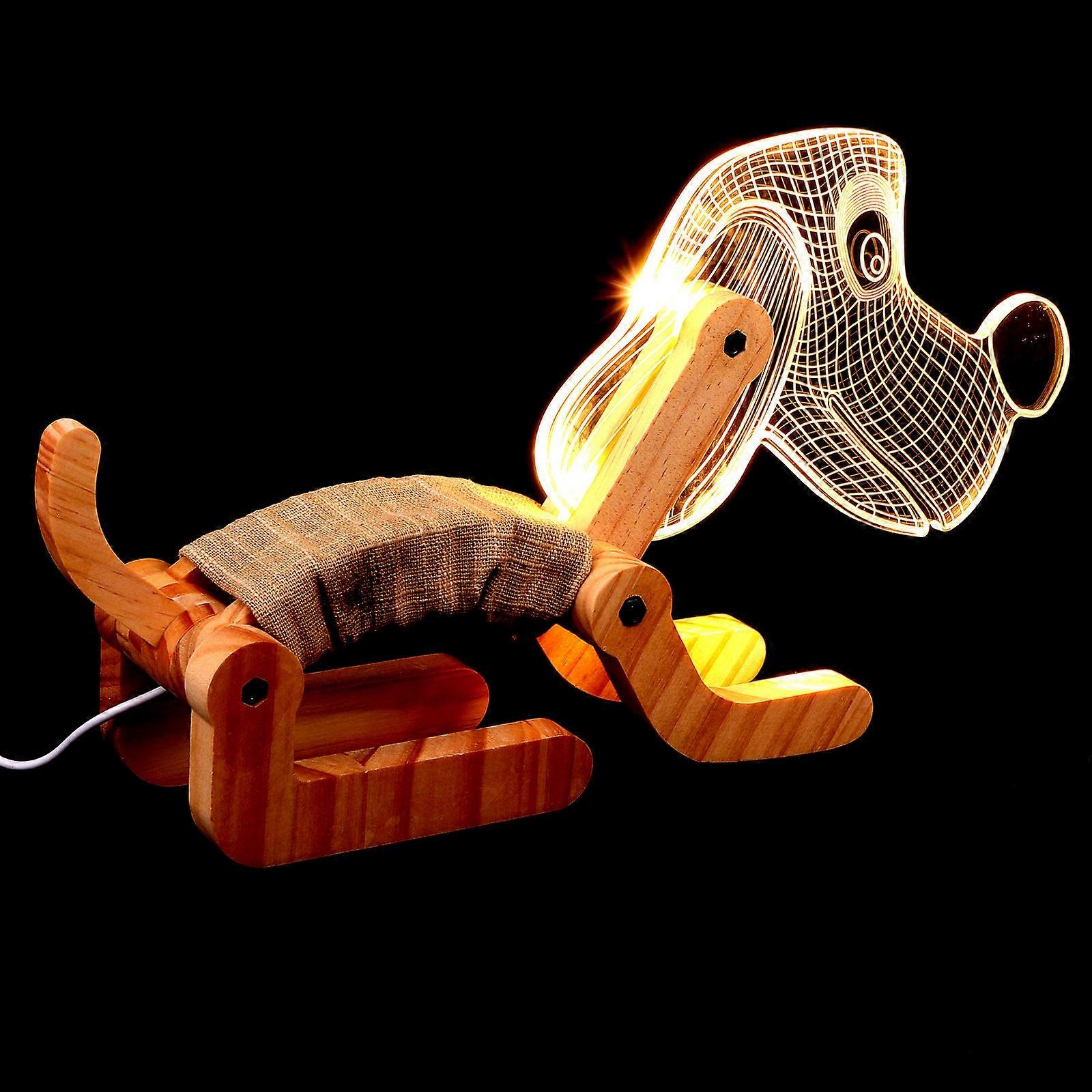 USB Powered Folding Desk Lamp for Creative Dog Lighting 2Pcs Table Lamp