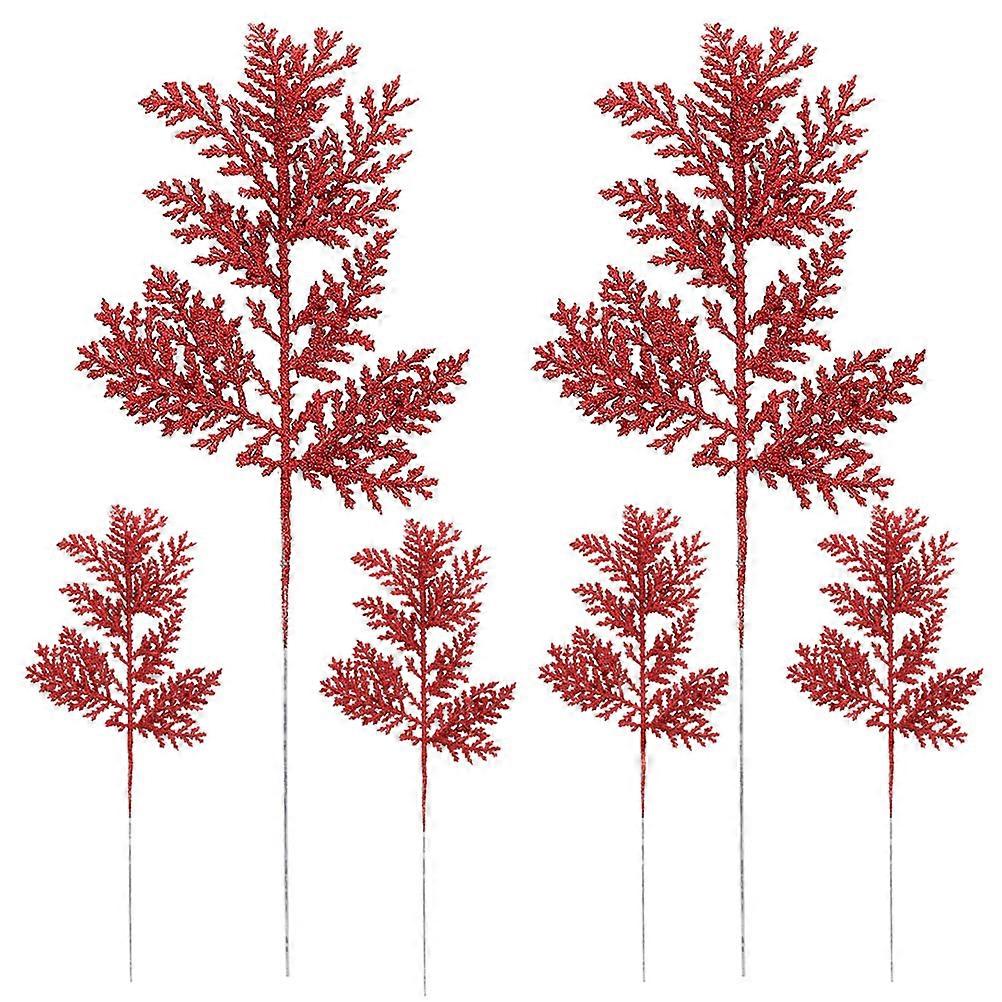 Artificial Pine Branches DIY Craft Plant Decors for Decor 12Pcs