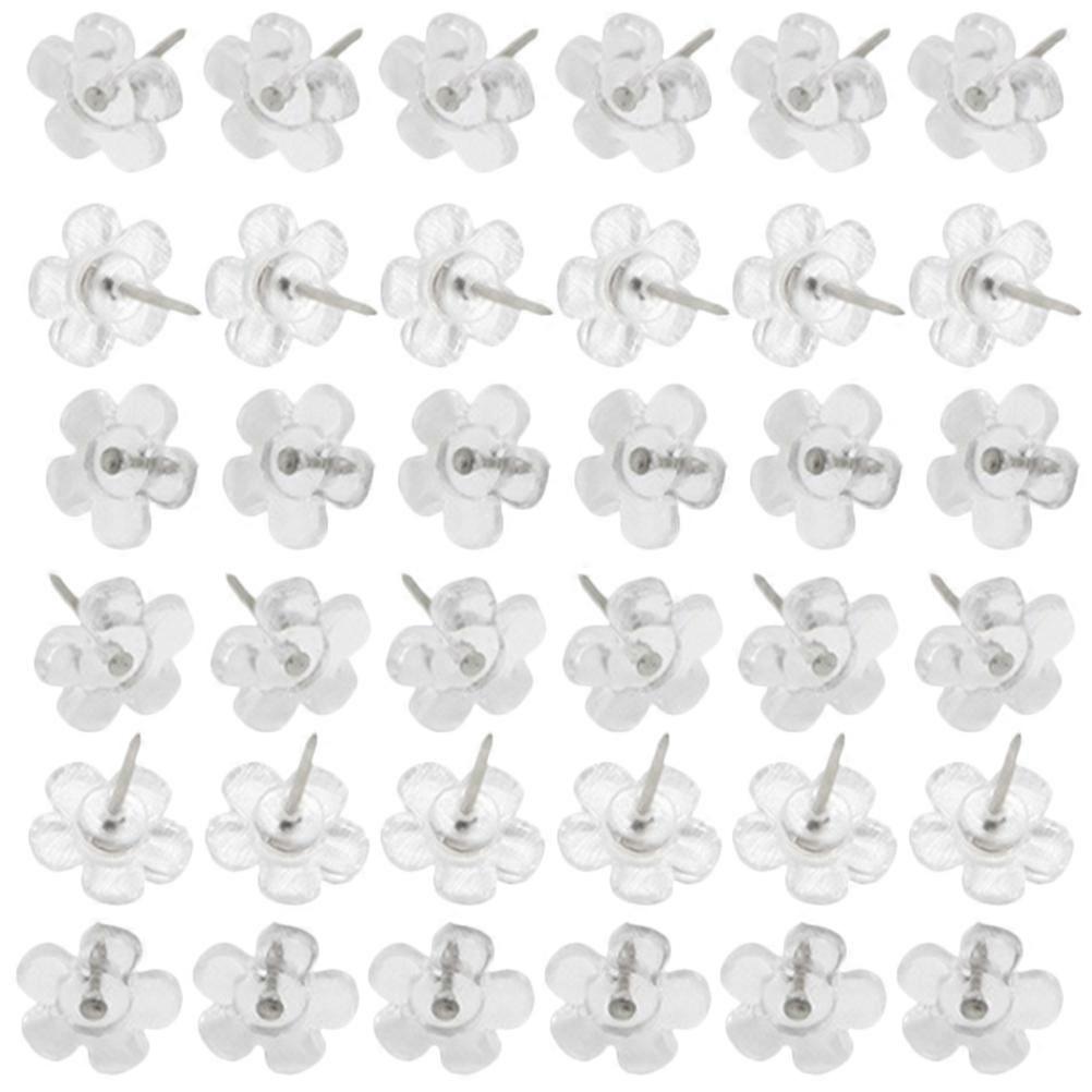 Delicate Thumb Tacks 500 Pcs Replaceable Push Pin For Artists 1.4X1.4CM Transparent