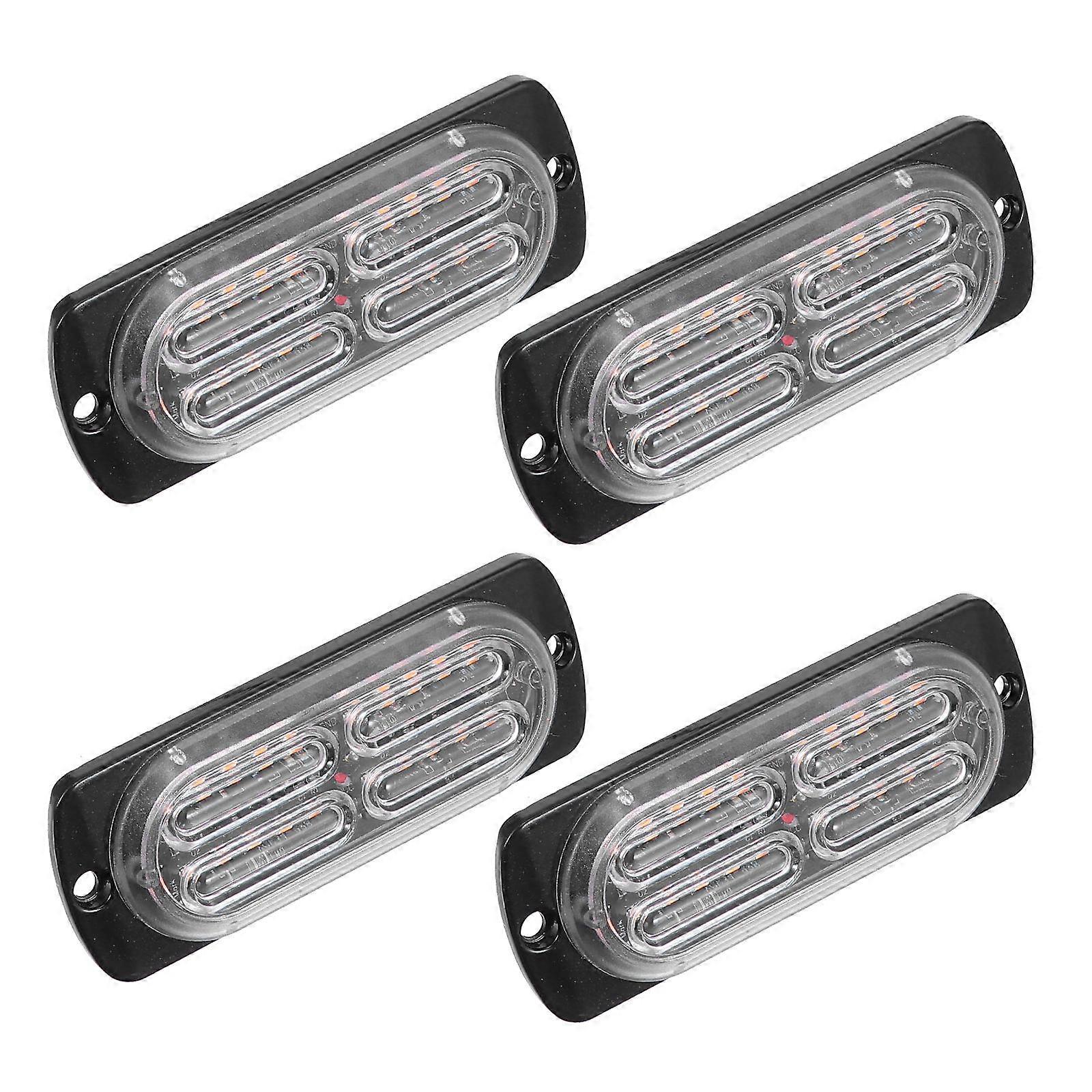 Side Light Warning Lamp for Use 4Pcs Stroboflash Lights
