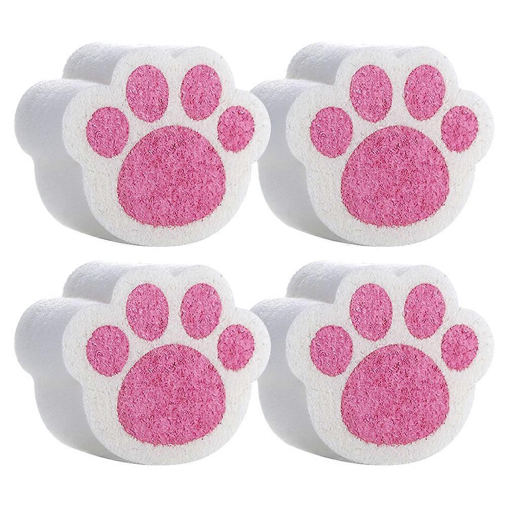 12Pcs Cat Claw Sponge Mirror Cleaning Tool for Home Bathroom Use