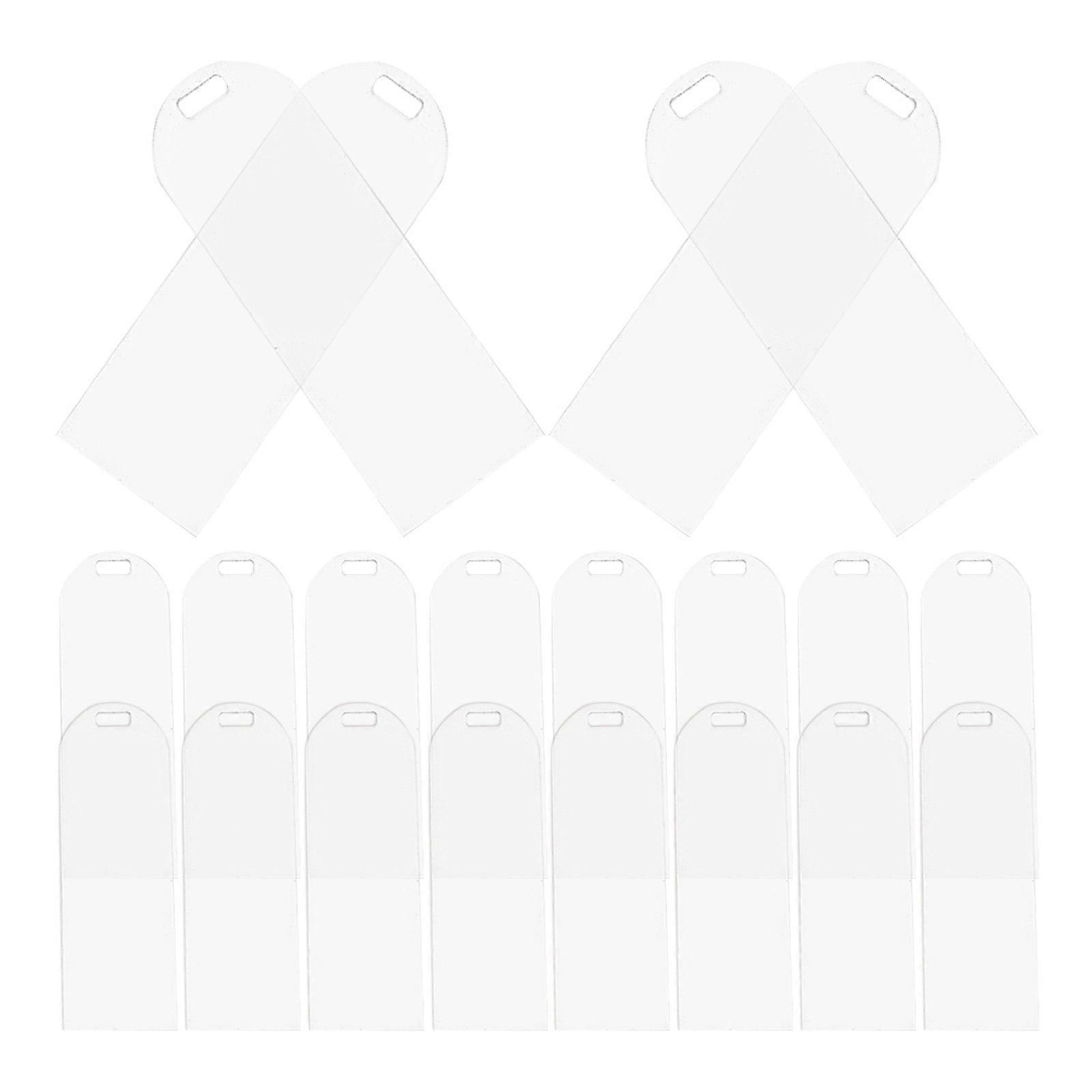 Convenient Bookmark Book Mark Blanks Acrylic Material Rigorous Manufacturing Process 20Pcs