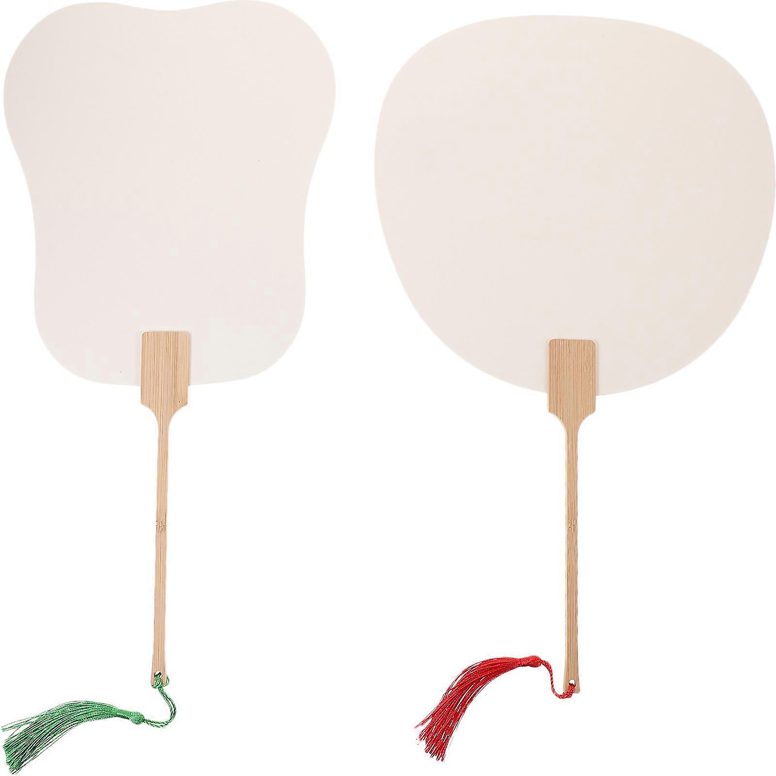 Chinese DIY Painting Hand Fan with Creative Function 12Pcs