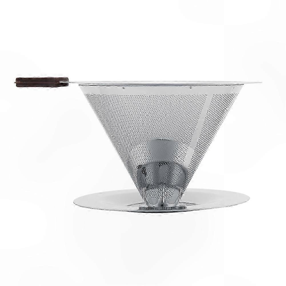 Reusable Double-Layer Coffee Filter with Cup Holder for Coffee Lovers