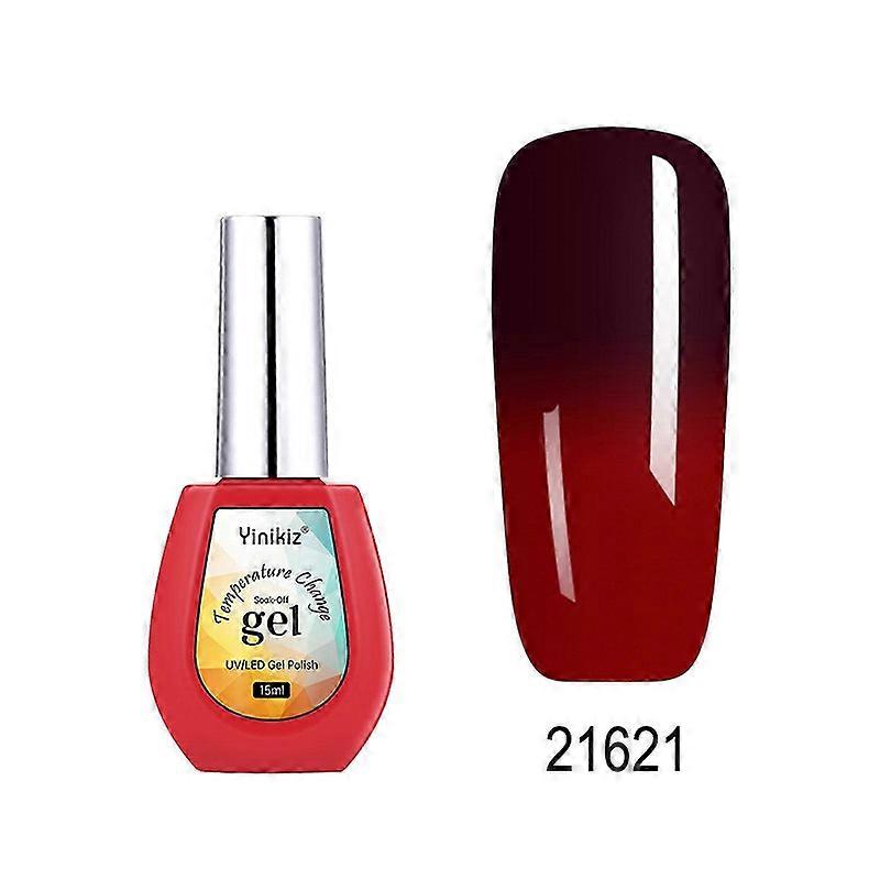 Temperature Changing Nail Polish: 15ml Gel Glitter Sequins Color Changing.