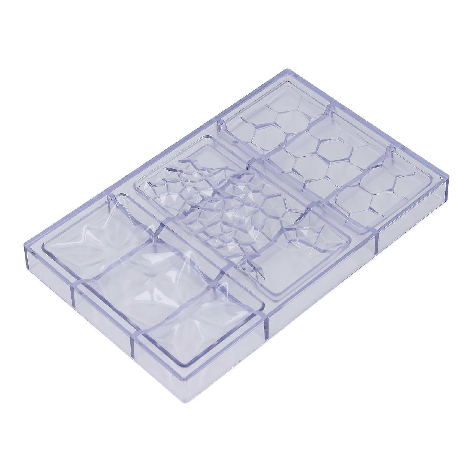 3 in 1 Polycarbonate Chocolate Bar Mold Standard Size for Home