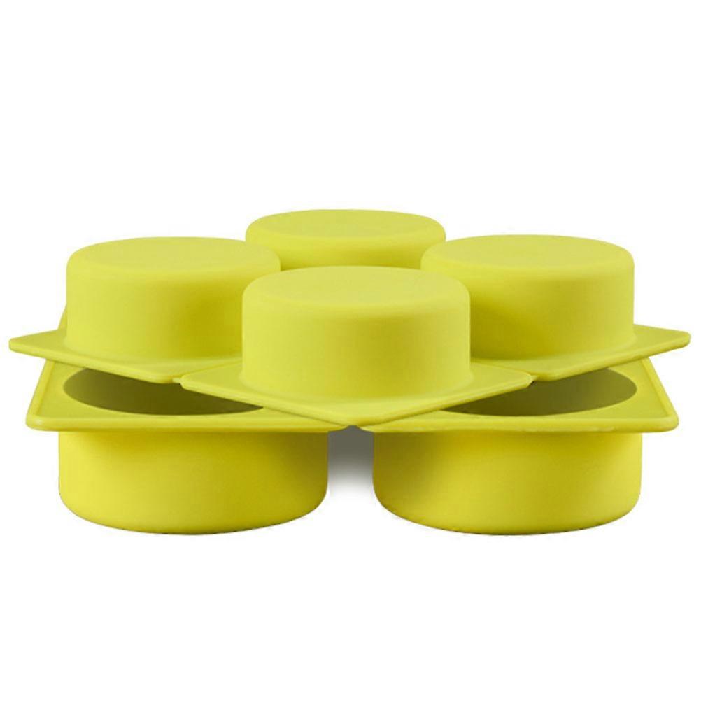 Handmade Soap Mold Silicone Nonstick Reusable For Diy Soap Making Round Shape High Temperature Resistance 1Set