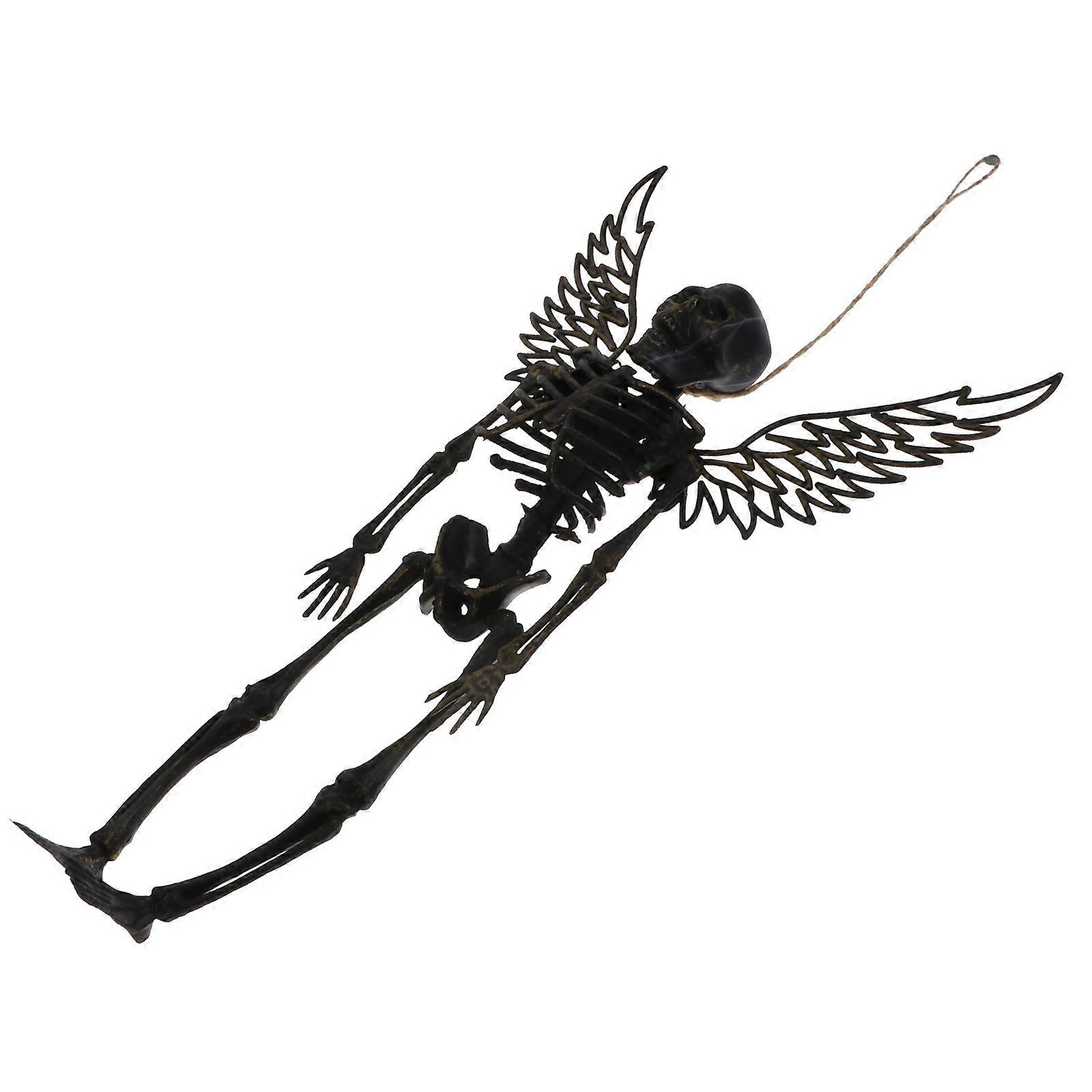 Skeleton Ornament Halloween Decorative Prop for Decoration 1Pcs Plastic