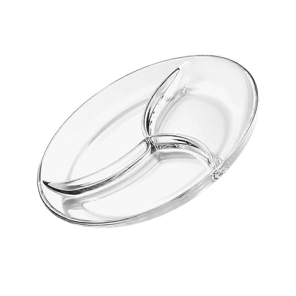 Snack Container Multi-Grid Food Tray For Dining And Home Use 22.8X22.8X2.7CM Modern Style Safe 2Pcs