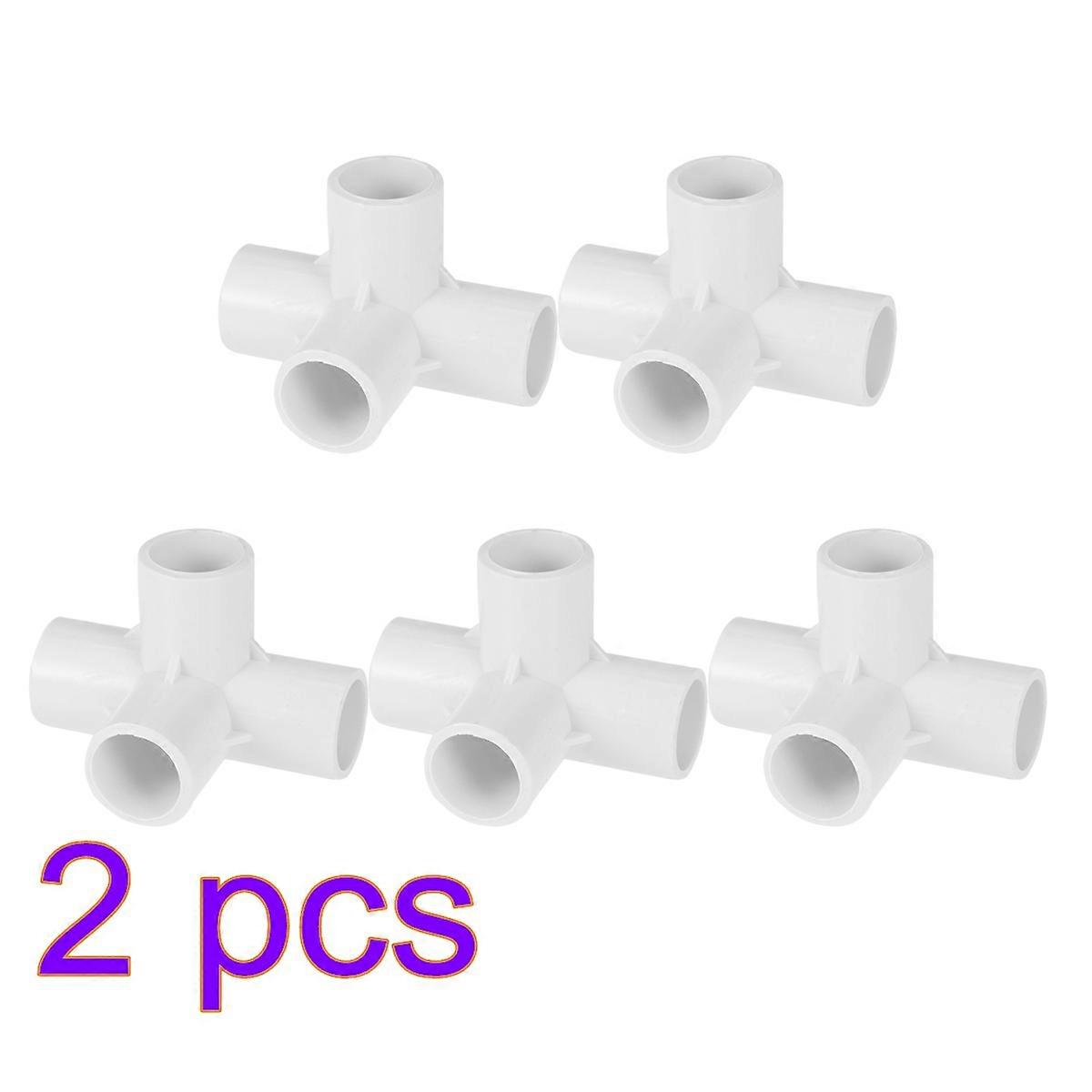 20Pcs Joint PVC Connector Links Fitting for Water Pipe Connect White