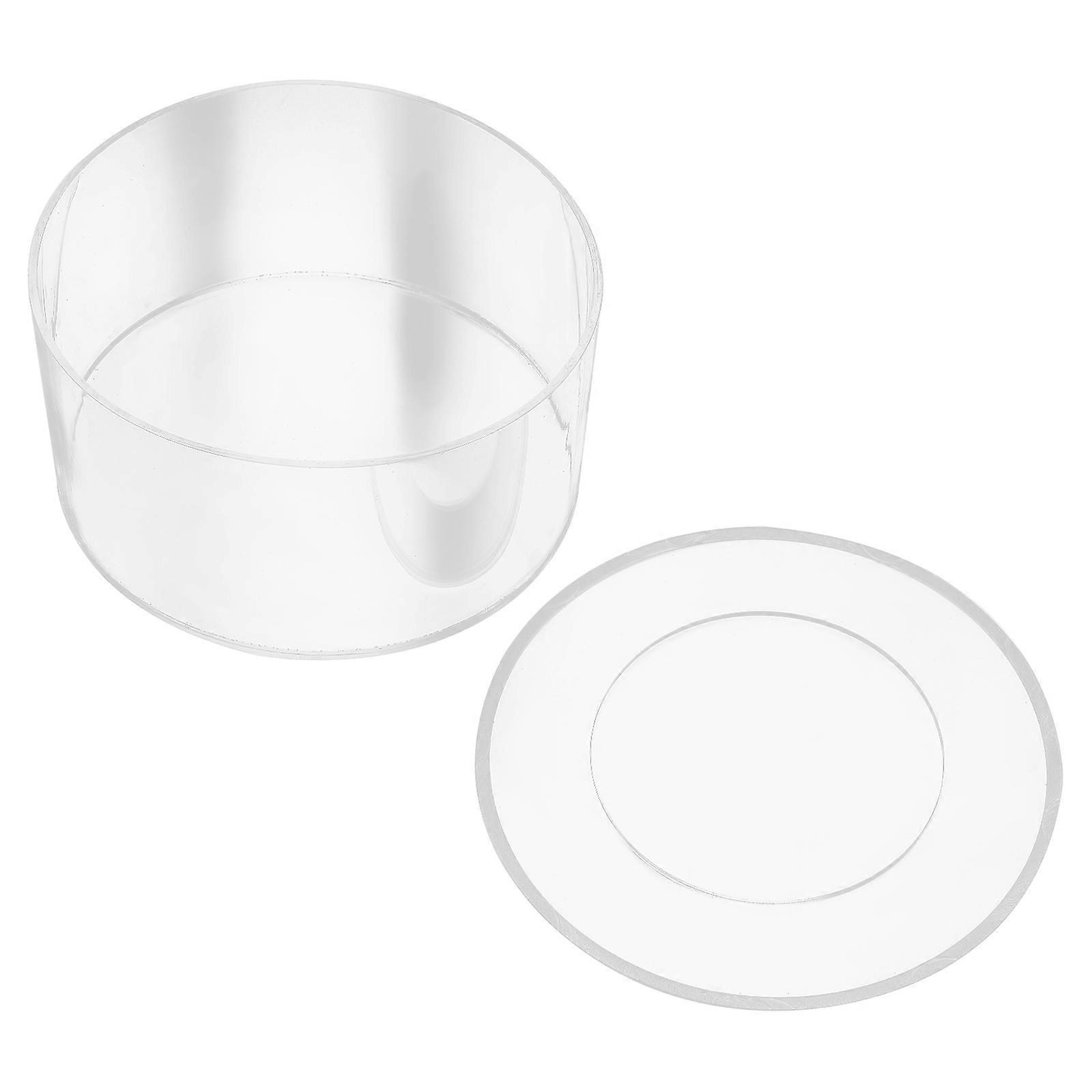Decorative Cake Stand For Weddings 20.00X20.00X10.00CM Round Acrylic Display 2Pcs