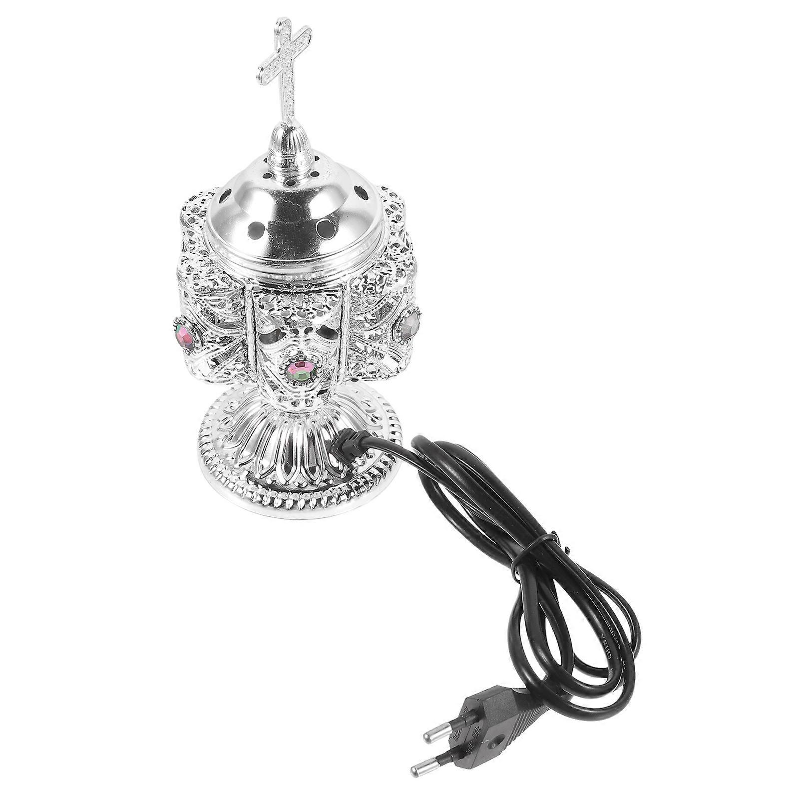 3Pcs Rectangular Incense Burner Metal Aromatherapy Decor For Living Room Aluminum