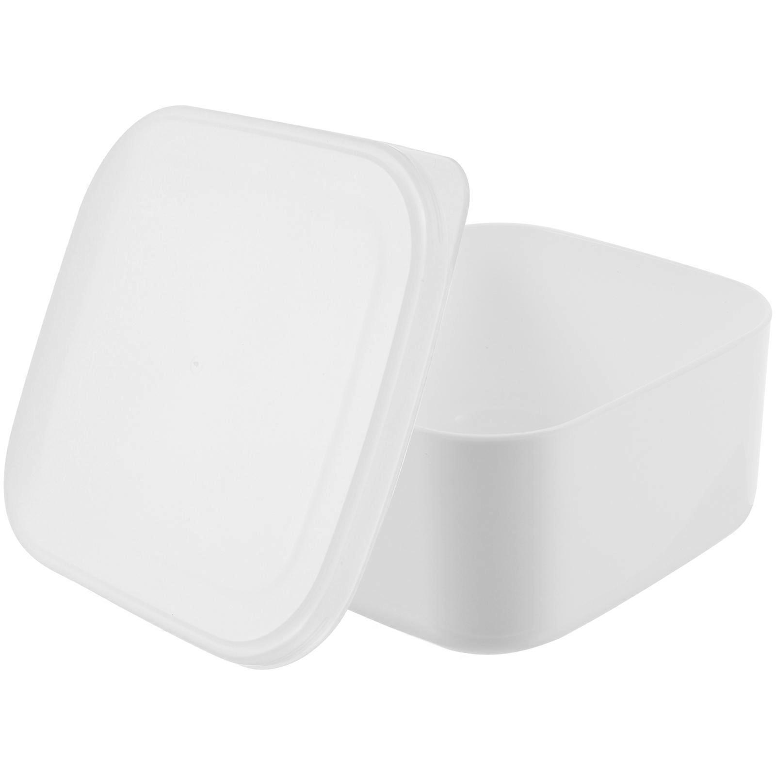 Cream Cheese Container Fridge Multi-Function Cheese Boxes Rectangular Shape Odor Prevention Yellow 700ml Preservation 1Pack