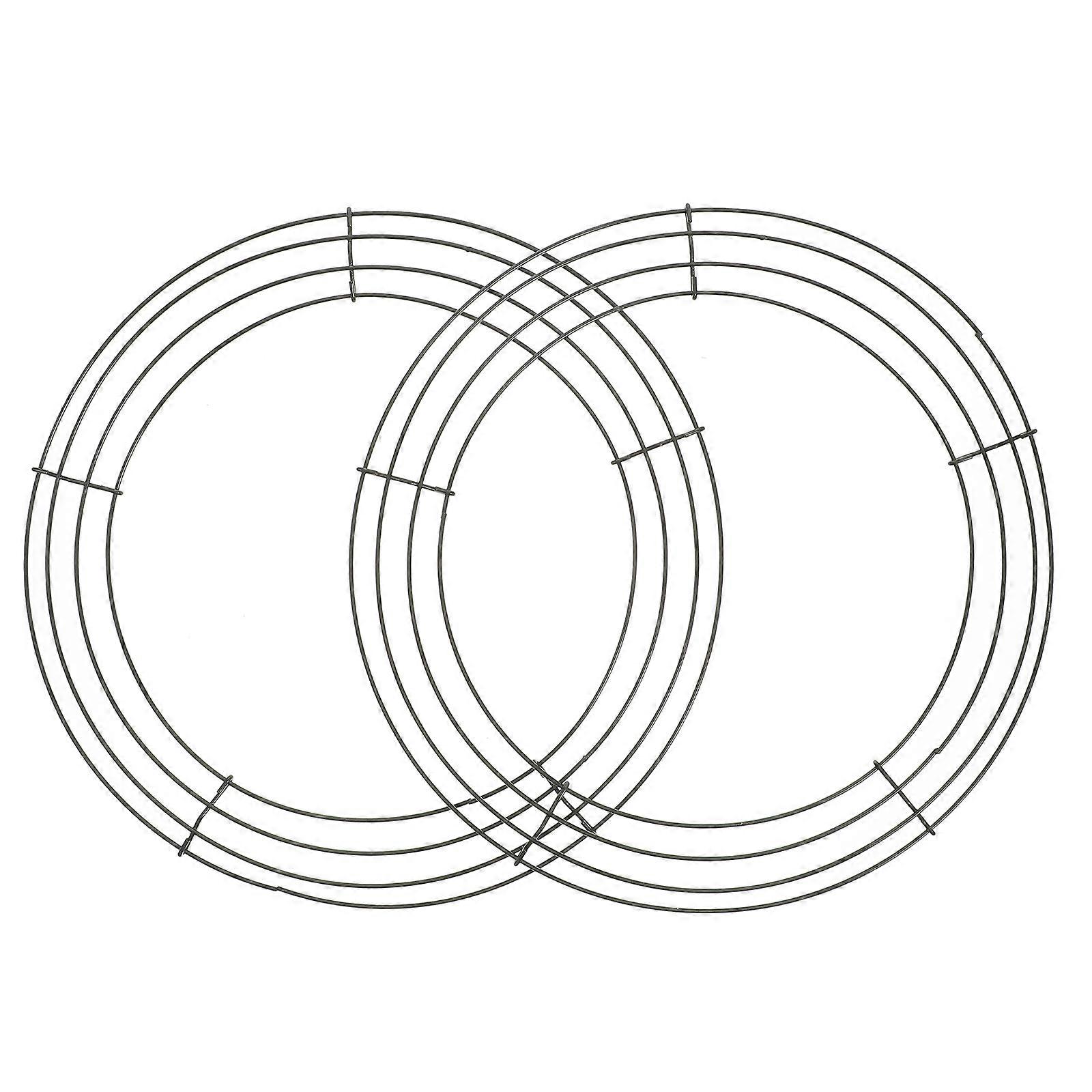 Metal Wreath Frame Circle Backdrop Stand for DIY Craft 10Pcs Green Wreath Rings