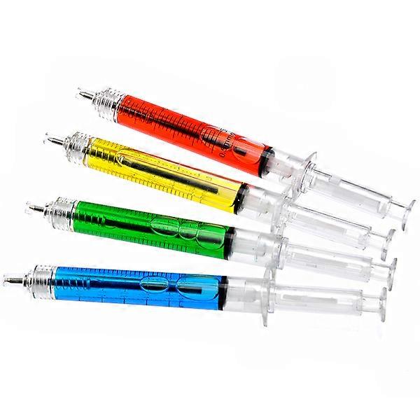 Needle Tube Ball Point Pen for Office Use 3Pcs Blue