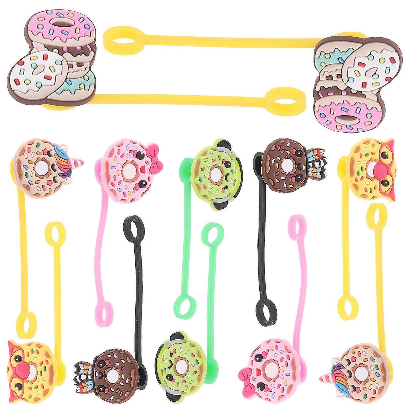 Silicone Straw Covers Assorted Color for Straw Protection 12Pcs Pack