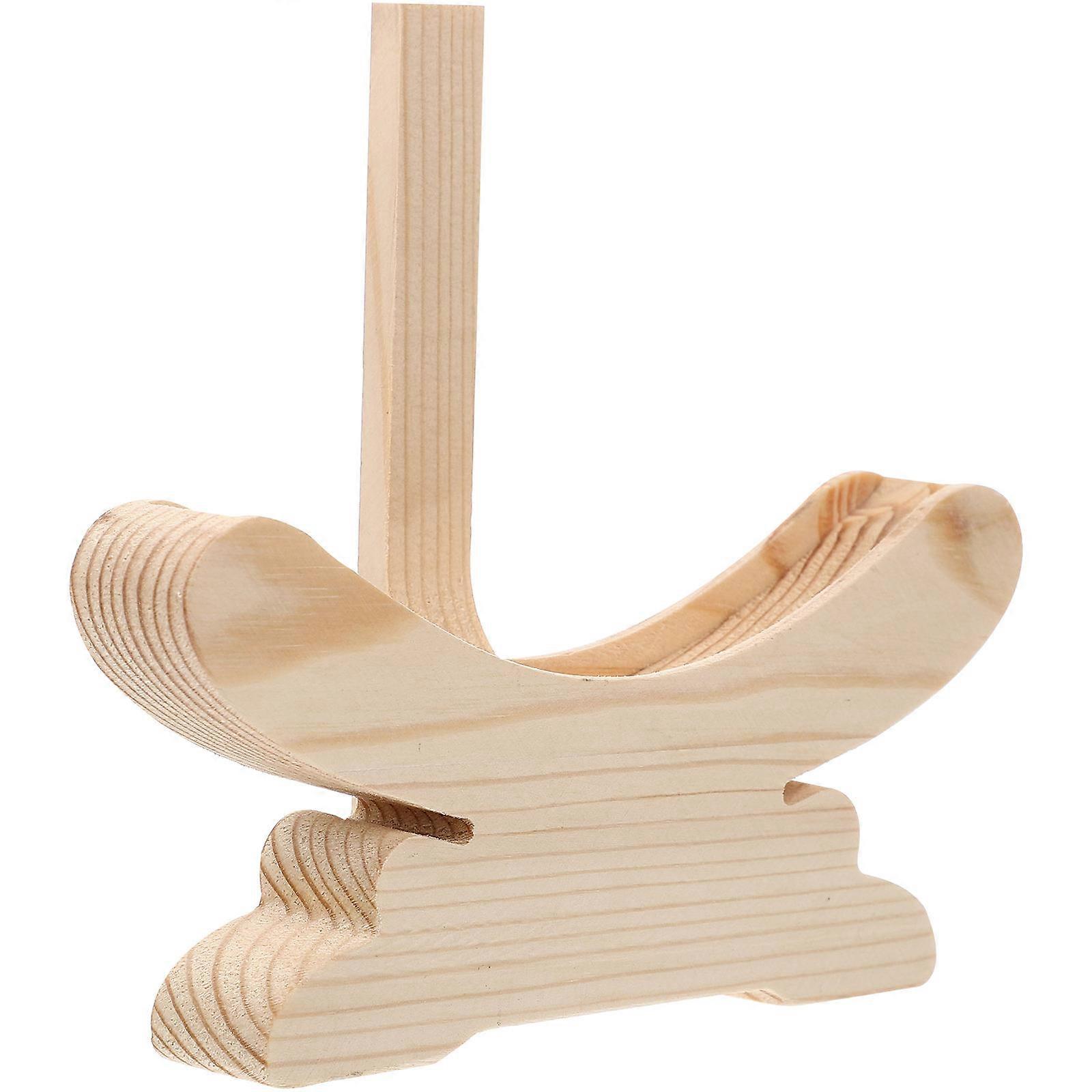 Tea Collection Rack Brown Wooden Display Stand 2Pcs for Tea Display