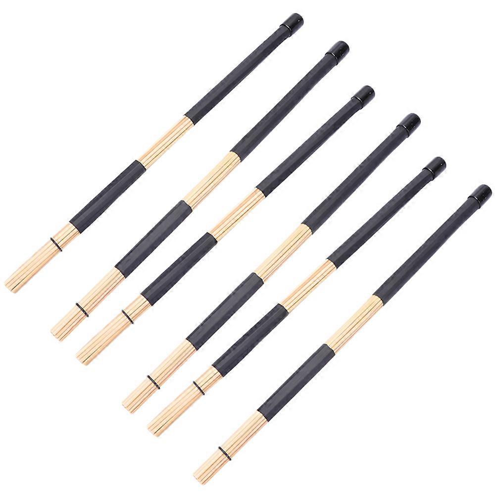 Bamboo Drumstick Rod Drumsticks for Percussion Playing 15Pairs