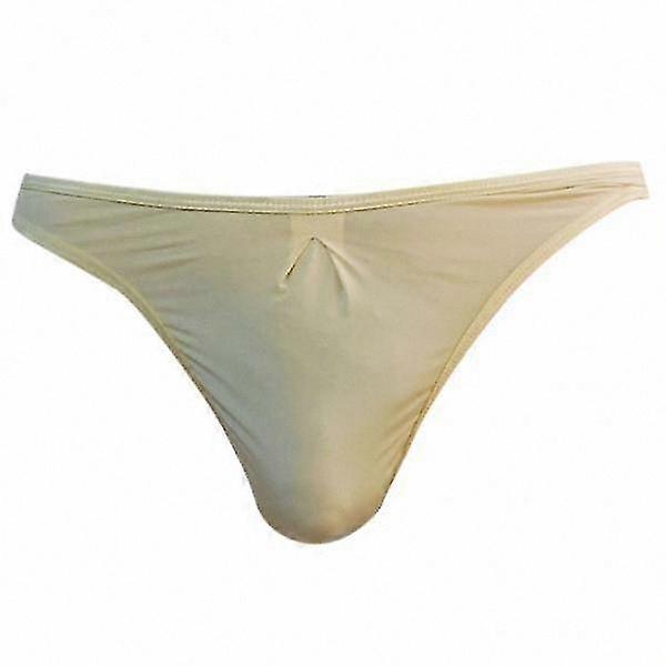 Ultra Thin G-string Briefs for Men - 3-4 Pack of Comfortable Mini Underwear in Apricot Tone