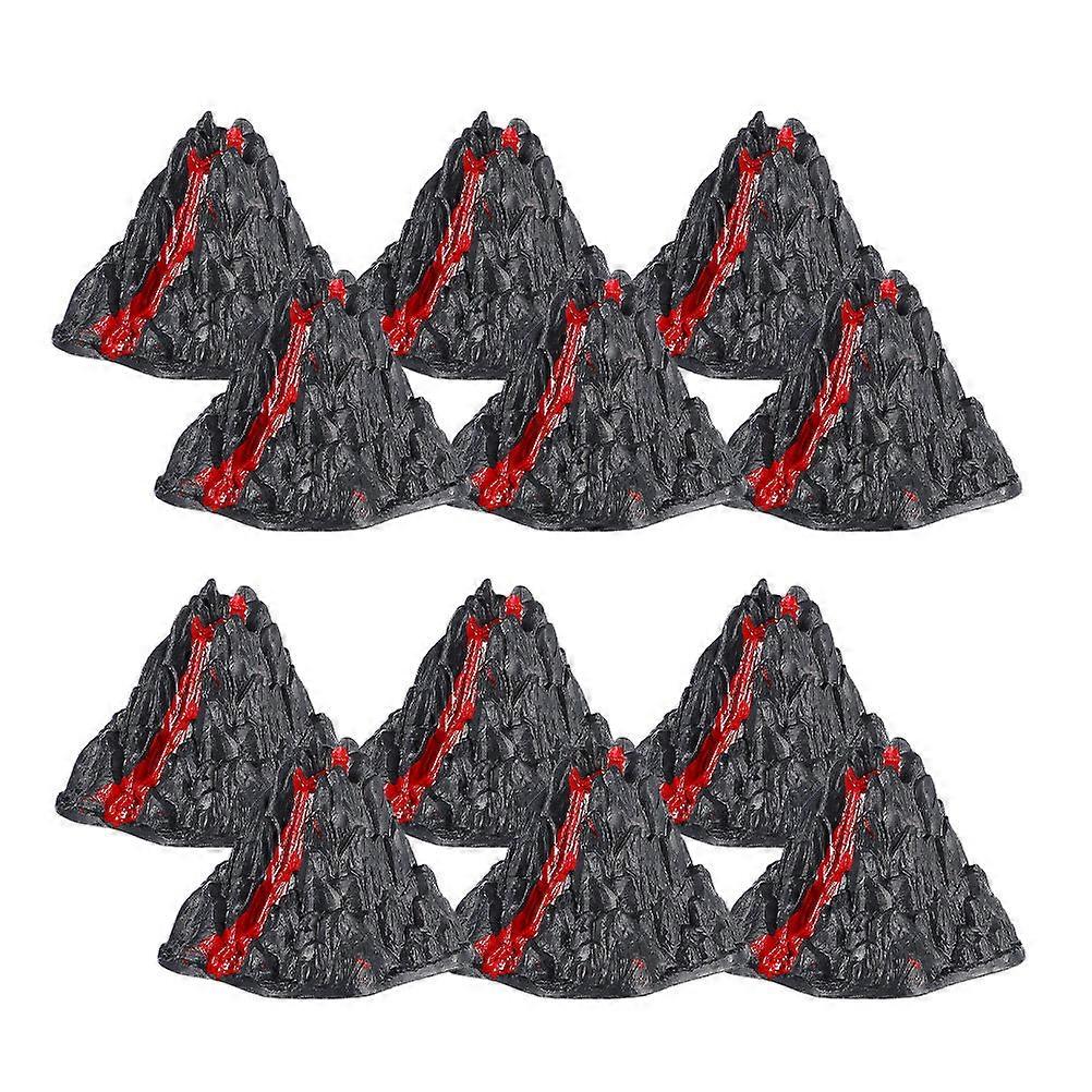 Volcano Decoration Plastic Volcano Statues for Decor 60Pcs Set