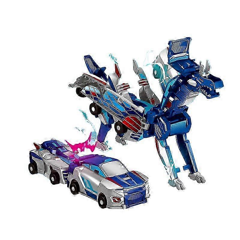 Magic Transformation Super Combination Car Toy 2 in 1 Kids Magnetic Collision Transforming Car Diy T