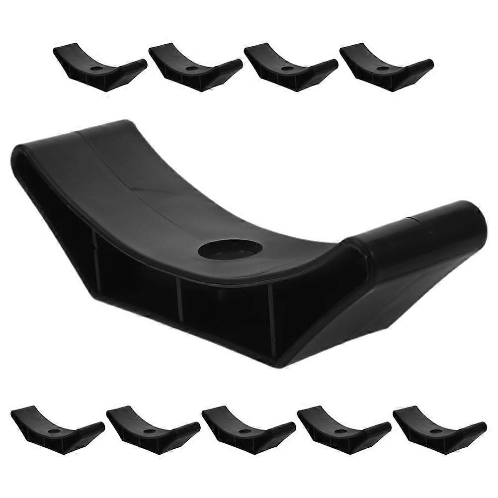 Dumbbell Holder Stand Dumbbell Bracket for Exercise Use 10Pcs Black Stable Rack