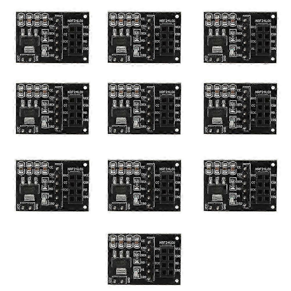 10PCS 3.3V 8Pin NRF24L01+ Wireless Module Pinboard Socket Adapter Module Board