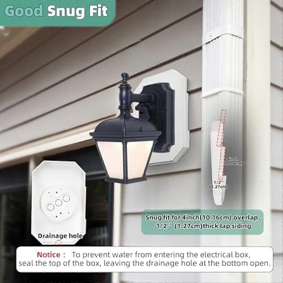 Siding Mounting Block, Built-in Box Outdoor Light Mounting Block