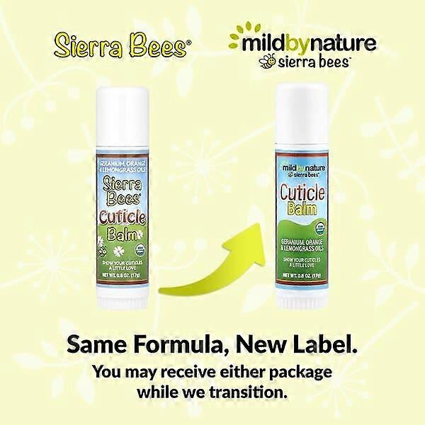 Mild By Nature, Sierra BeesÃÂÃÂ¢ÃÂÃÂÃÂÃÂ¢, Cuticle Care Balm Stick, Geranium, Orange & Lemongrass, 0.6 oz (17 g)