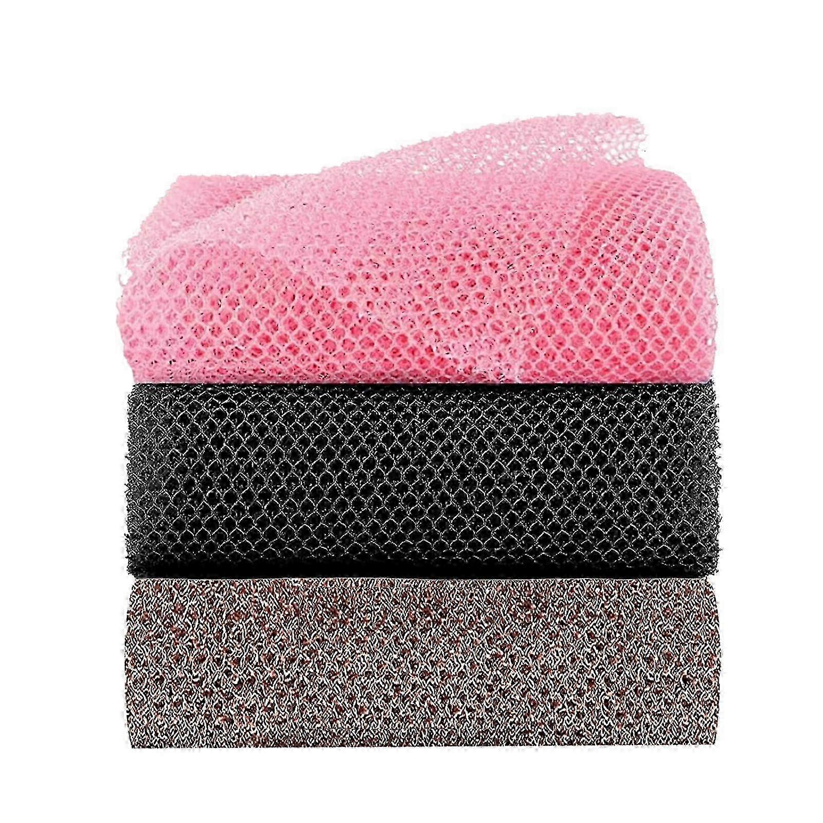 3pcs African Net Sponge, Bath Sponge, African Exfoliating Net Edition 0809