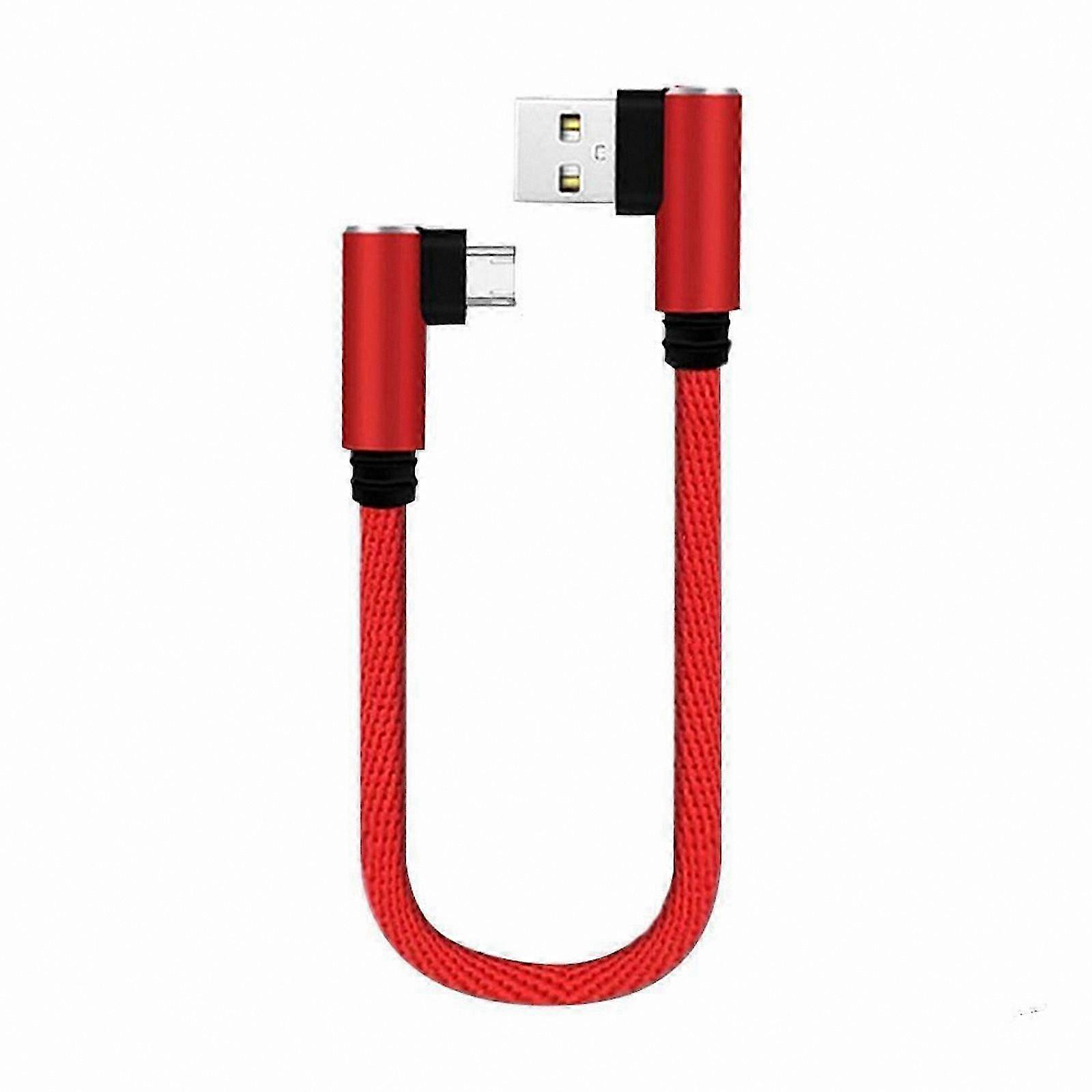 90 Degree USB to Type C Elbow Adapter 25cm Data Cable for Charging