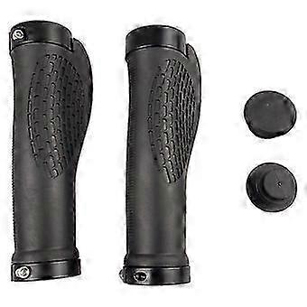 Bicycle Grips, 1 Pair Ergonomic Non-Slip Handlebar Grips with Aluminum Double Locks, Widen Surface for Racing Folding Bikes