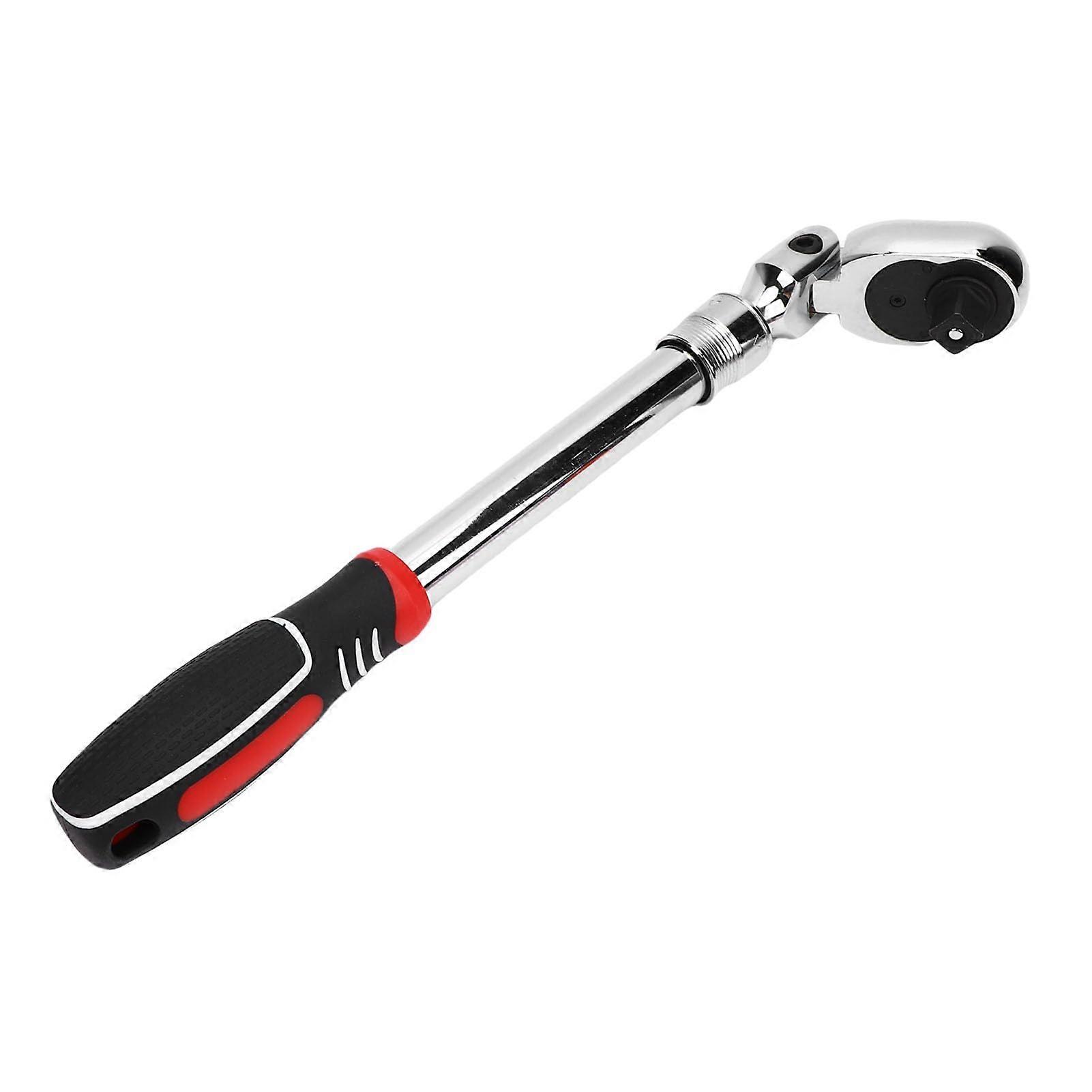 1/2in 72T Ratchet Wrench Expandable Handle 180Degree CW CCW For Tight Spaces Switch Directions Without Removing Socket