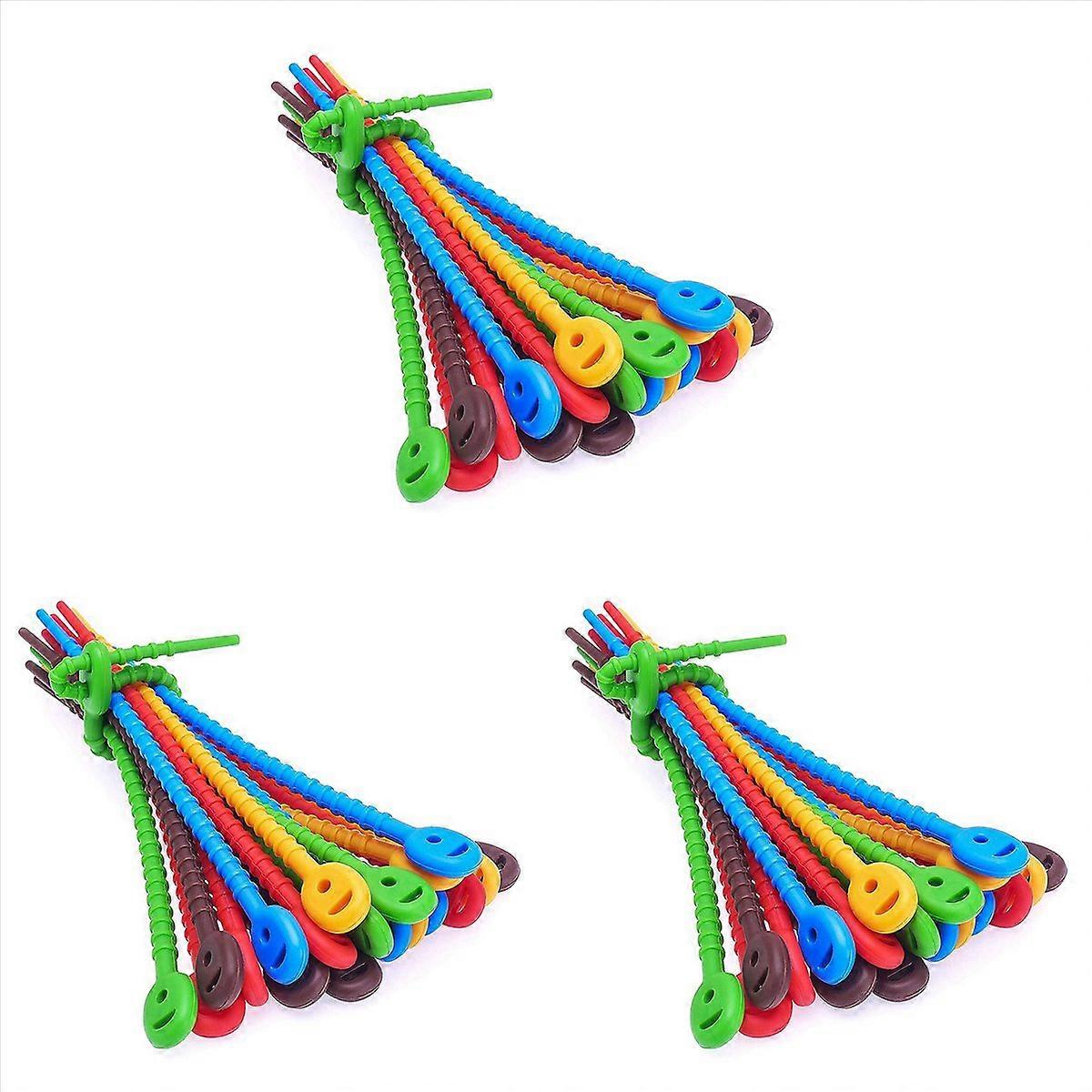 20 PCS Silicone Cable Ties, Zip Ties, Bag Seal Clips