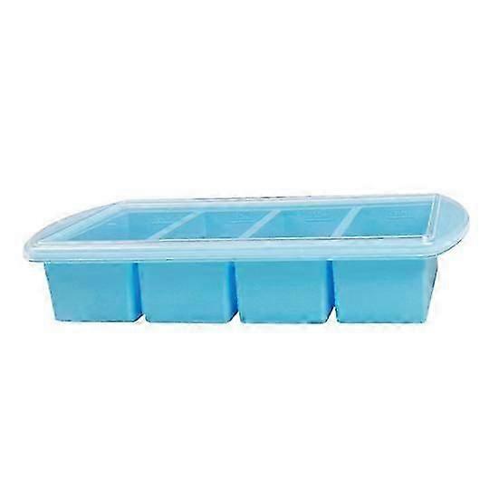 Silicone Soup Freezer Tray with Flexible Lid BPA-Free Leak-proof Versatile Freezing Molds for Soups Sauces And Complementary Food