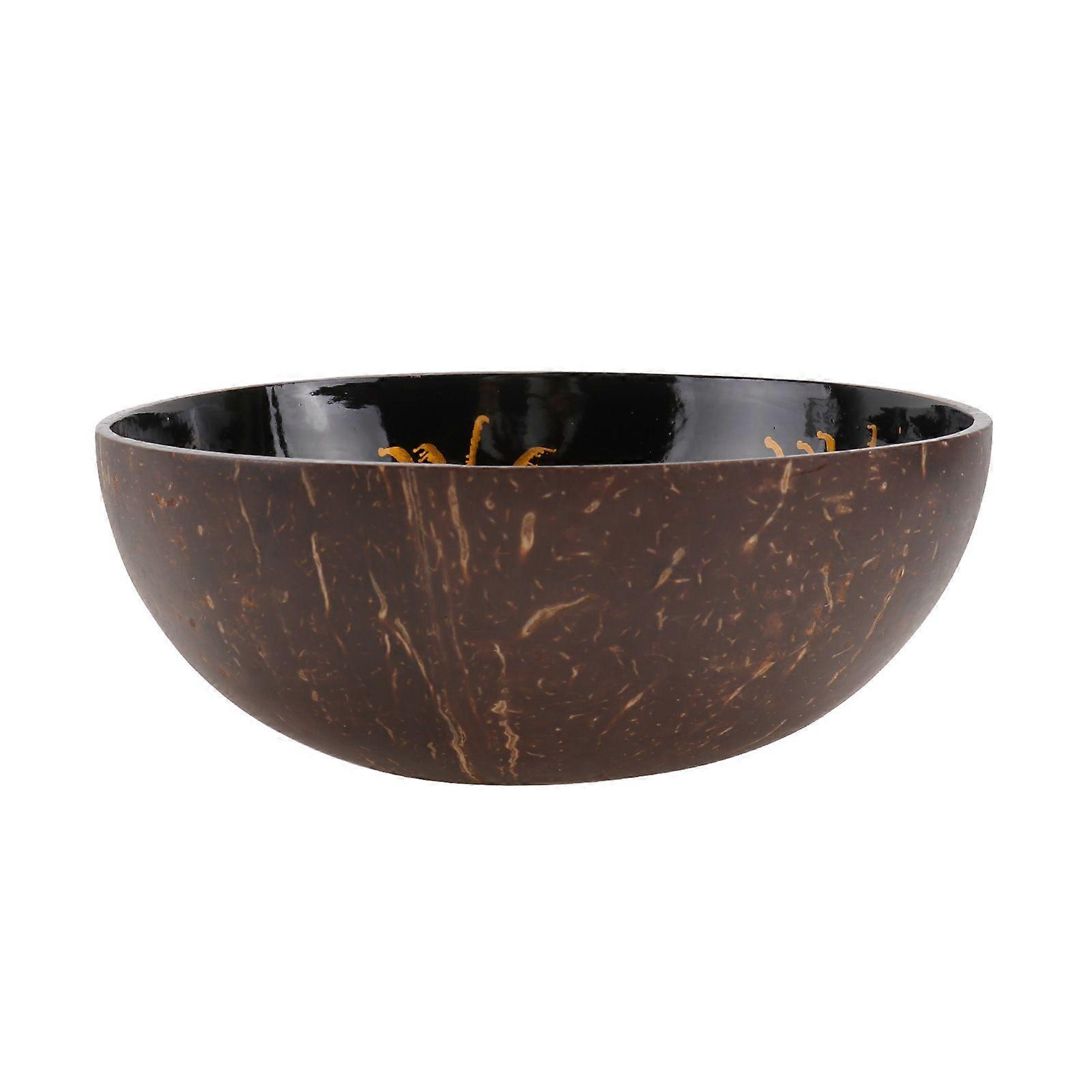 Natural Coconut Shell Bowl Storage Bowl Candy Container Nuts Holder (Pattern 1)