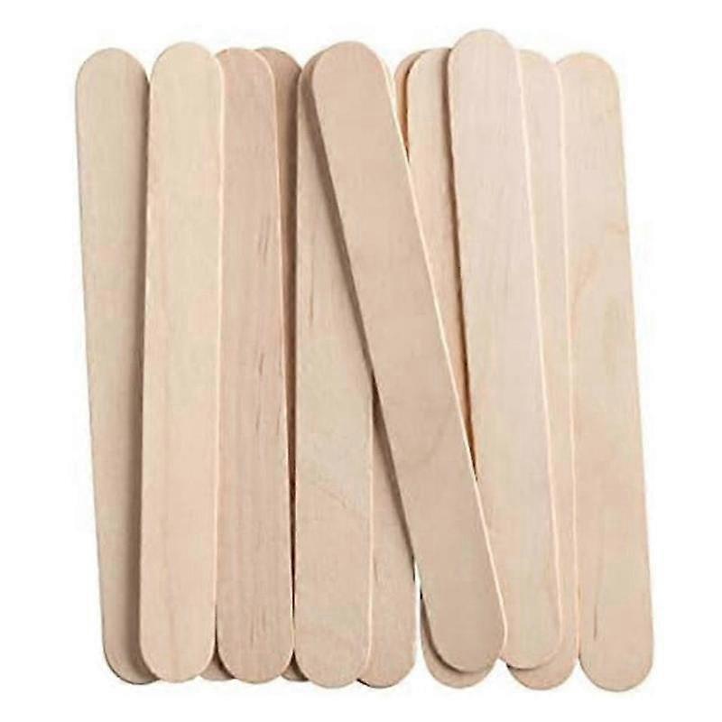 [100 Count] 3.6 Inch Wooden Multi-Purpose Popsicle Sticks, Craft, Ice Cream, Wax, Waxing, Tongue Dep