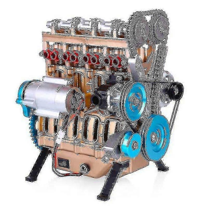 Mini Inline Four-cylinder Engine Model Kit Toys For Adult Resin Ornaments