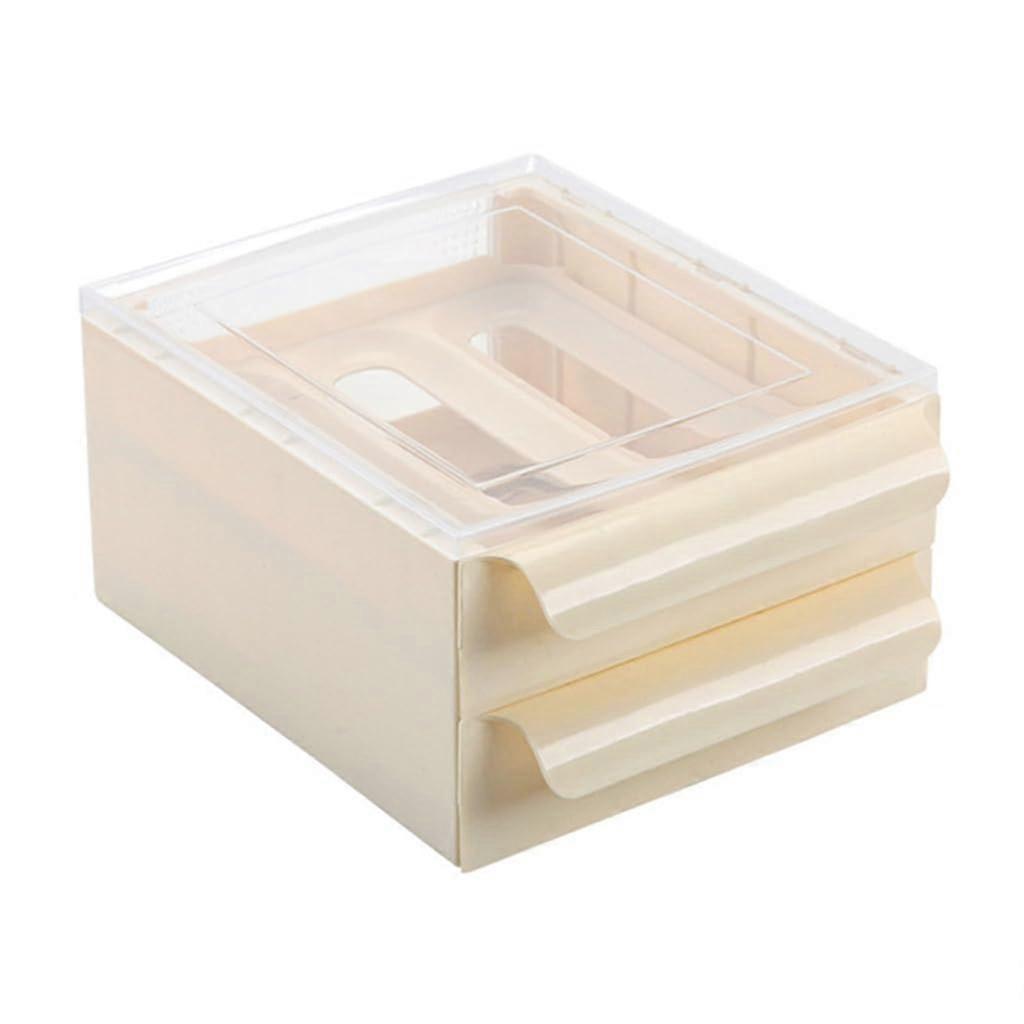 Double Drawer Eggs Container Two Drawer Egg Organizer Kitchen Egg Dispenser Fridge Egg Storage Container