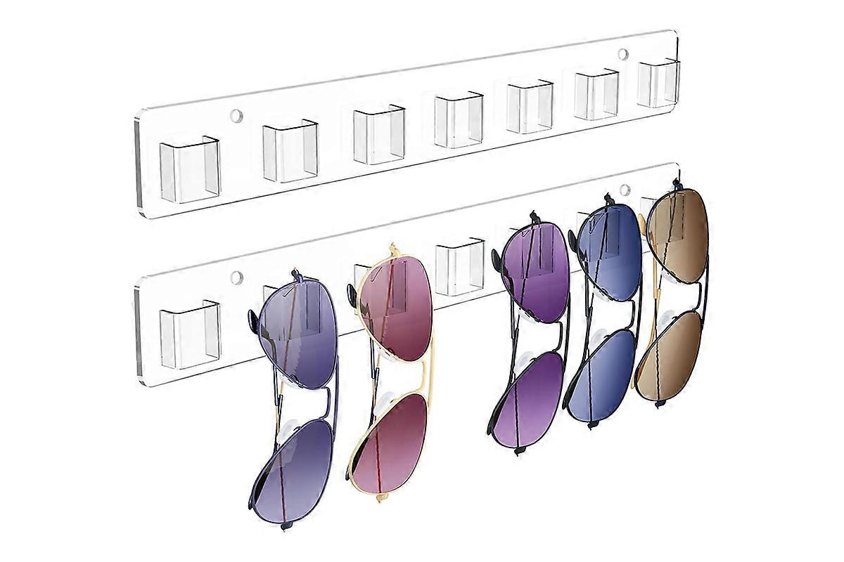 Sunglasses Rack Wall Clear Acrylic Wall Mount Glasses Holder