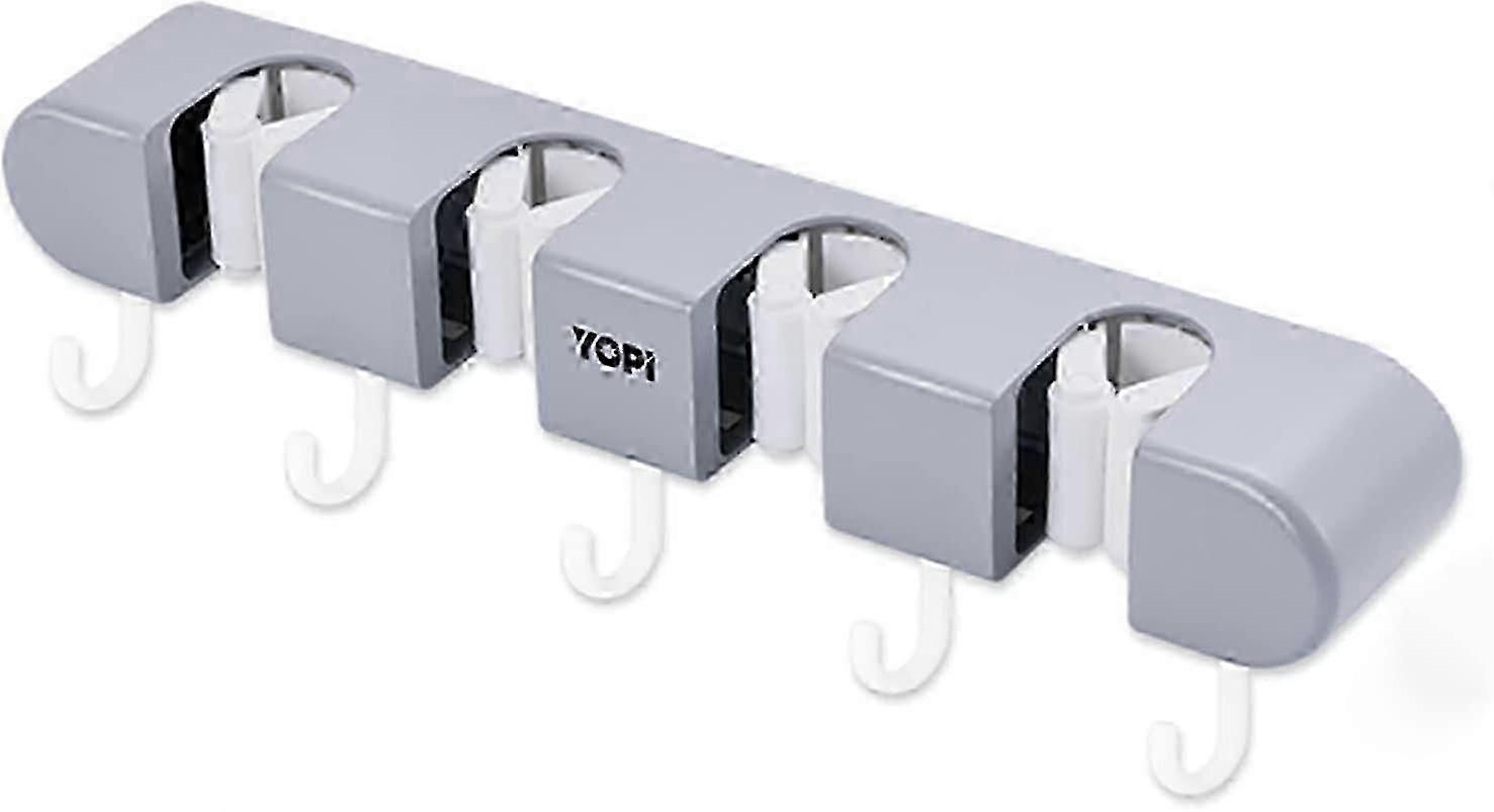 Wall Mounted Broom Holder, Mop Hook, Broom Storage, Self Adhesive Mop Holder