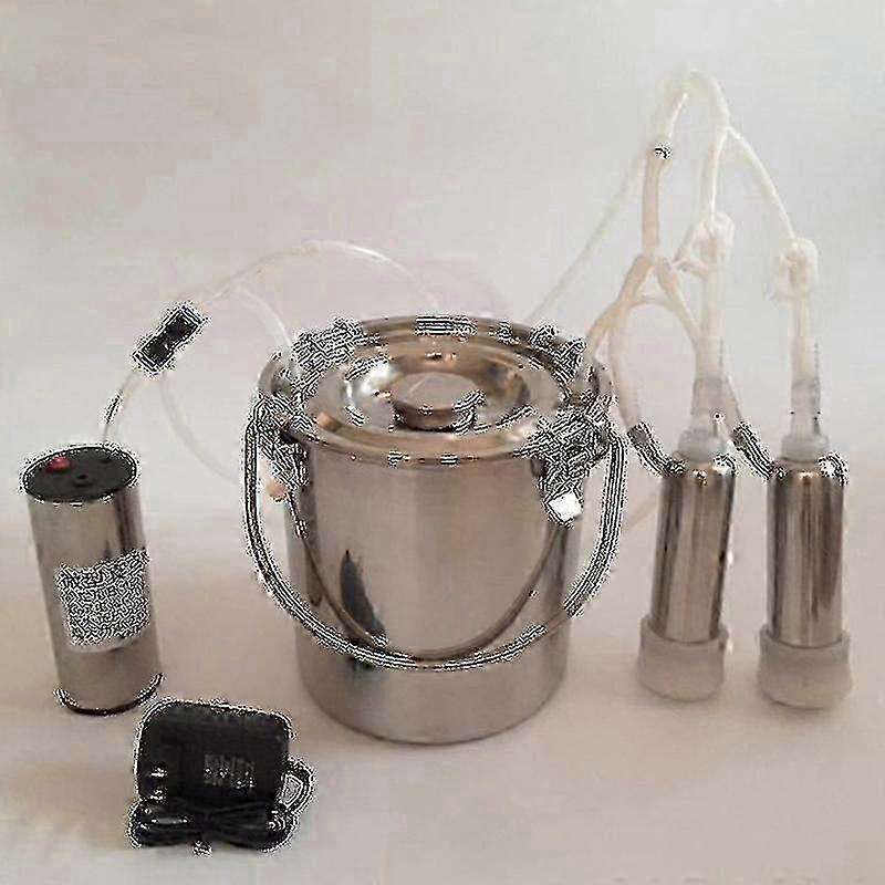 Dual head 5L milking machine for sheep, electric vacuum impulse pump