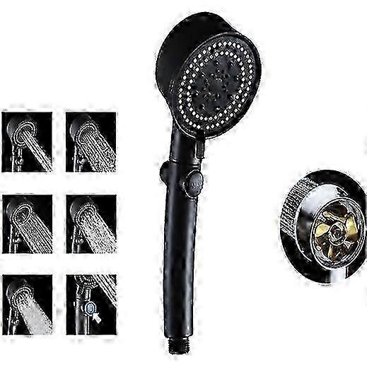 High Pressure Handheld Shower Head 6-Setting High Flow Even