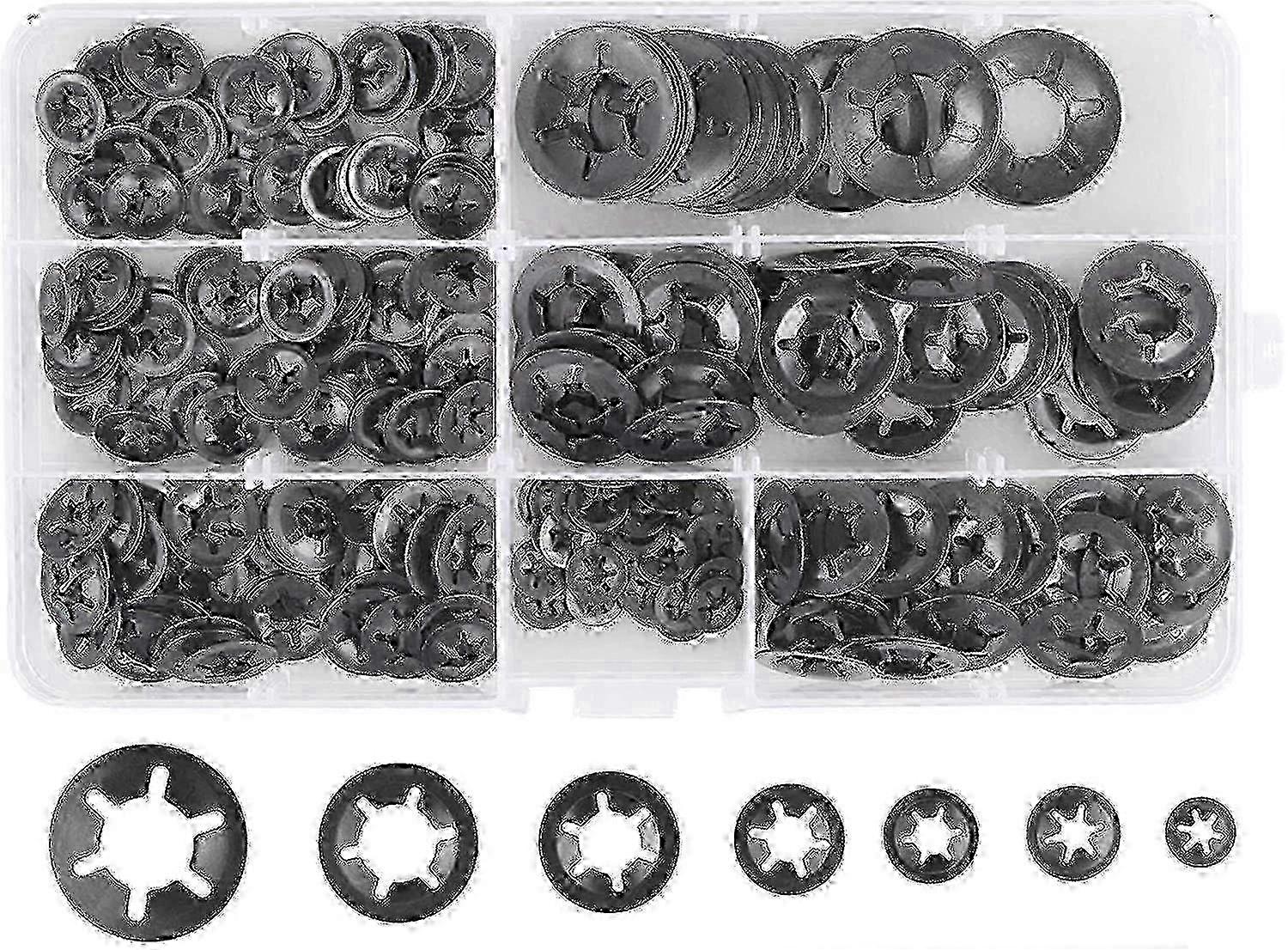 280 Pcs Lock Washers Lock Washers, Steel Lock Washers Quick Lock Washers