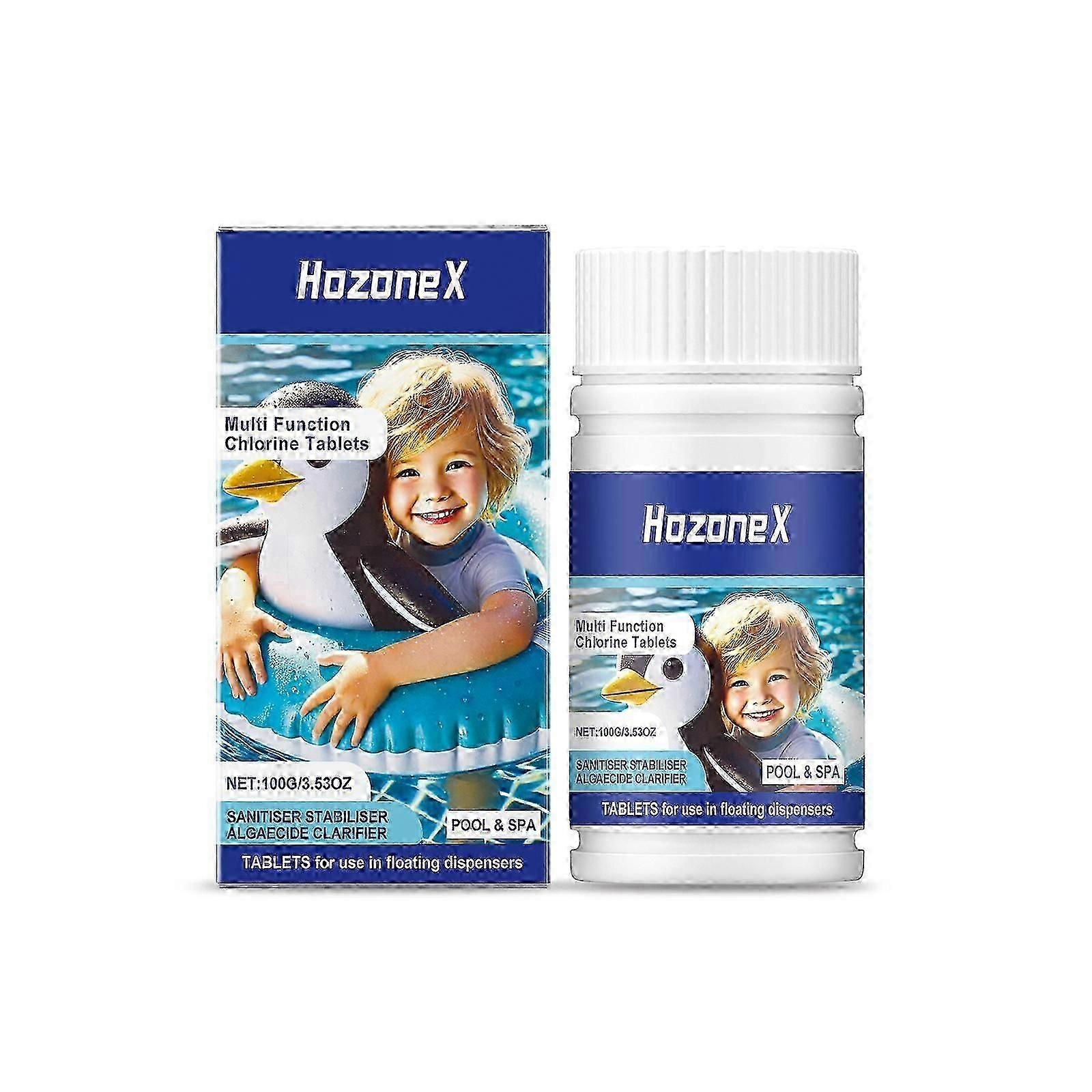 HozoneX Pool Cleaning Tablets: Clear and Odorless Pool Water, Clean Dirt, Instant Cleaning Tablets