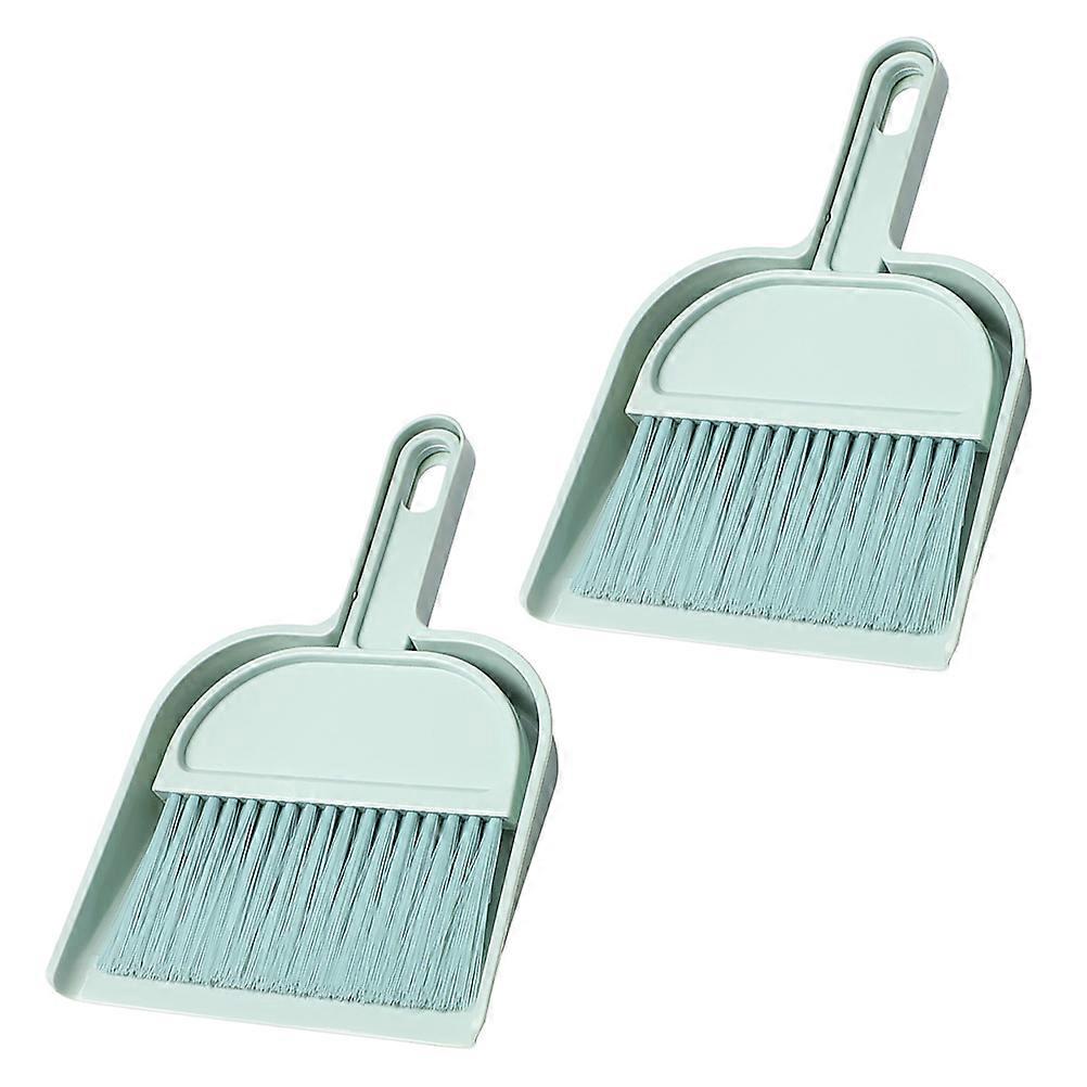 Small Broom and Dustpan Set for Quick Dust Removal 1Set Sky-Blue