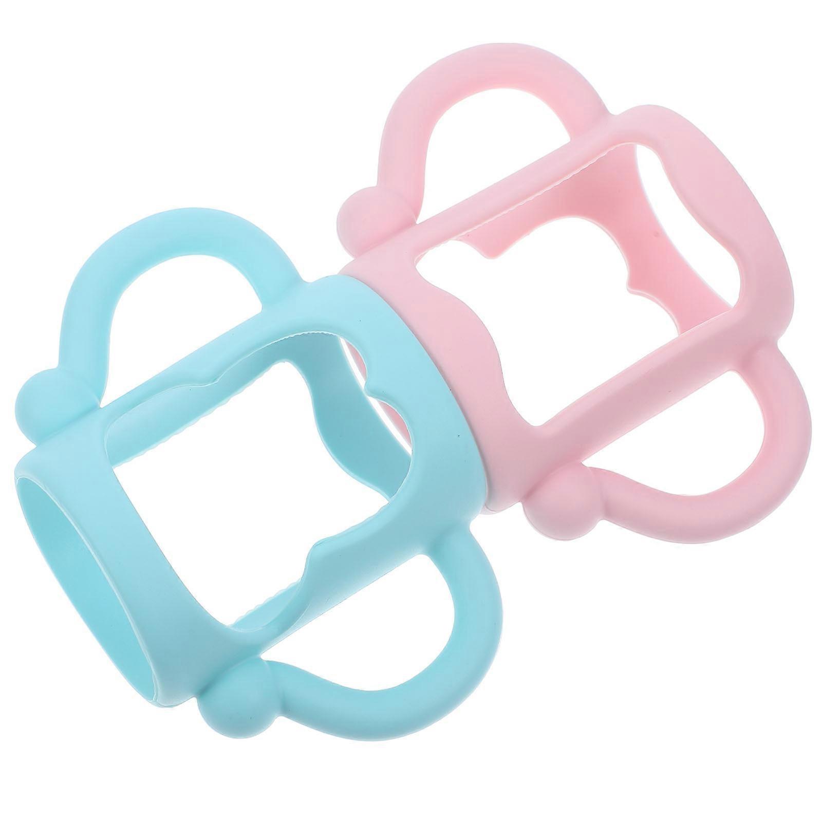 Silicone Milk Bottle Handle for Baby Feeding 2Pcs Practical Grip