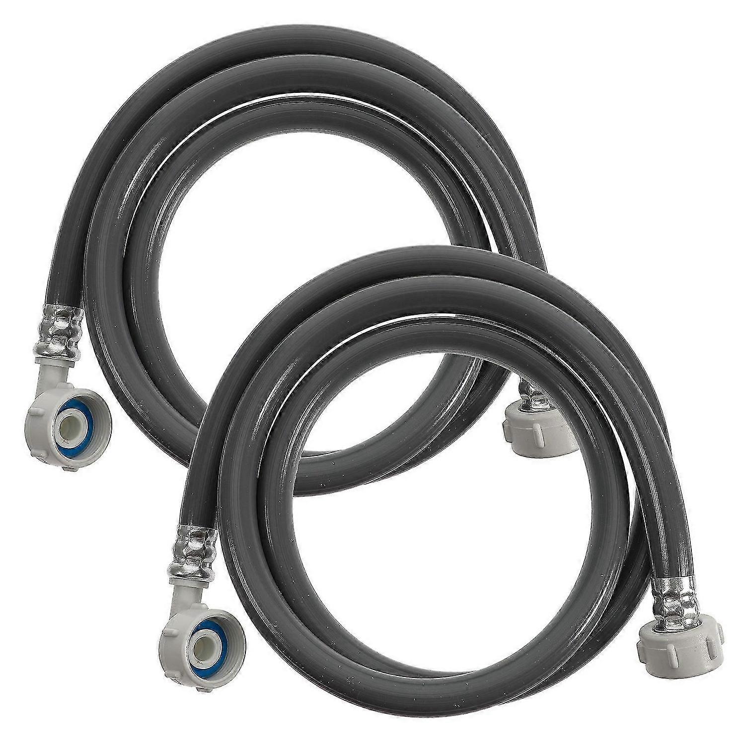 Water Inlet Hose For Washing Machine Connection To Faucet Adapter Laundry Room Use 2Pcs