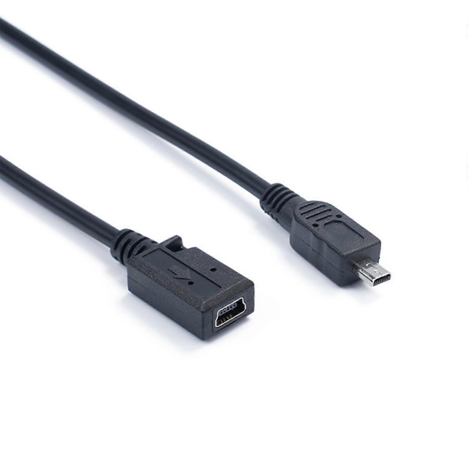 Mini USB 5Pin Female to Mini 8Pin Male Connection Adapter Cable for Fast Data Transmission and Charging Multicolor