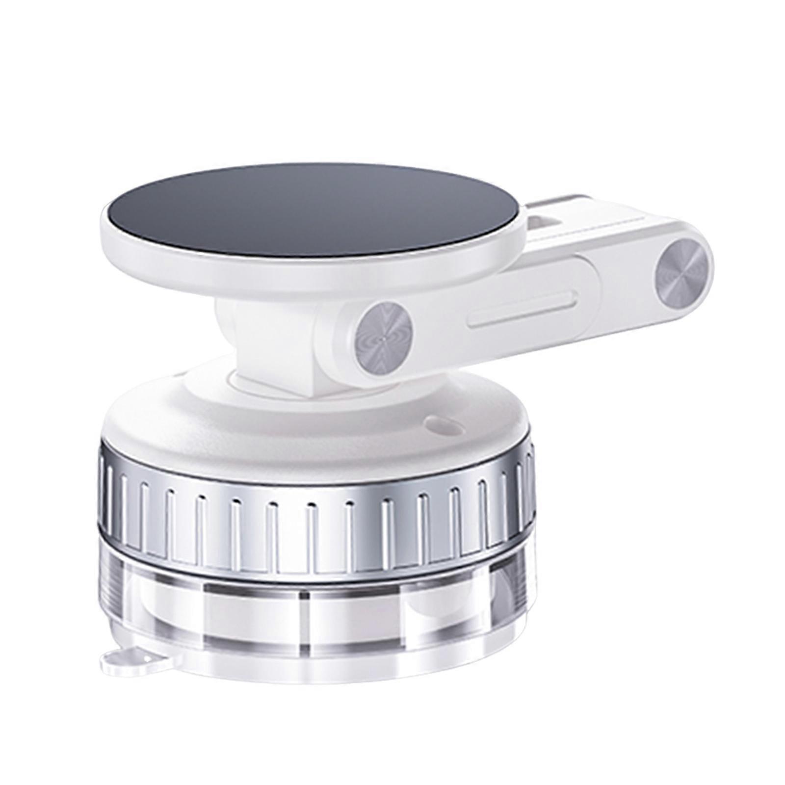 Windshield Magnetic Smartphone Mount Support Bracket with Vacuum Suction 360 Degree Rotatable for Navigation Video Calls  White